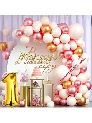 Düvenci Ticaret Çıtıpıtıstore 1 Yaş Garland Kemer Balonlar