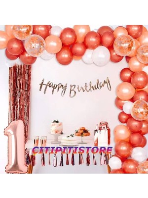 Düvenci Ticaret Çıtıpıtıstore 1 Yaş Lüks Balon Zincir Set