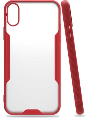Ankayan Teknoloji iPhone Xs 5.8 Uyumlu Anky Parfe Kapak-Kırmızı