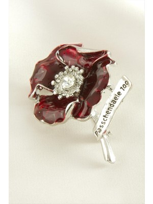 CT Stones Çiçek Mineli Taşlı Broş