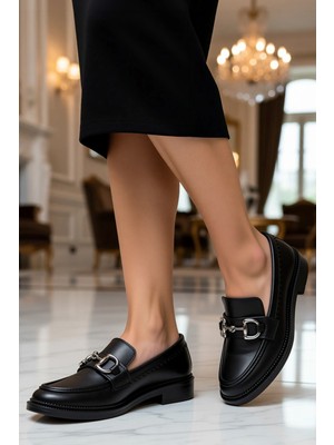 Benerly Kadın Düz Taban Toka Detaylı Bağcıksız Ayakkabı Poliüretan Fonksiyonel Dayanıklı Spor