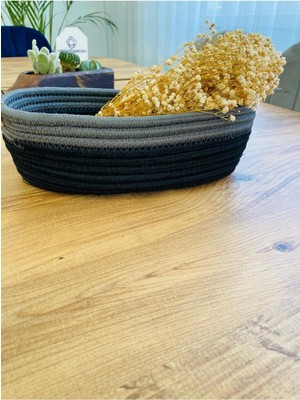 Flz Life Hasır, Jüt, Sepet, Dolap İçi, Çocuk Odası, Düzenleyici, Saklama Sepeti, Ekmek Sepeti,30X20X10