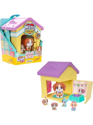 Little Live Pets Llp Mama Surprise Families Pati Ailesi Oyun Seti S1 LP306000 - Mor Çatı-Sarı Ev