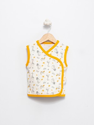 %100 Pamuk Kruvaze Yelek (Geniş Kalıp)