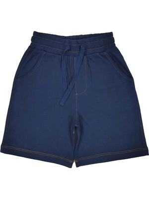 Organickid Denim Görünümlü Bebek Bermuda Şort