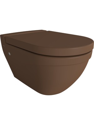Bocchı Taormina Arch Gizli Taharet Girişli Asma Klozet Mat Kahve Kapak Dahil 1012-025-0128
