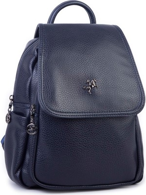 Nas Bag Kadın Kapaklı Sırt Çantası Lacivert Lopez