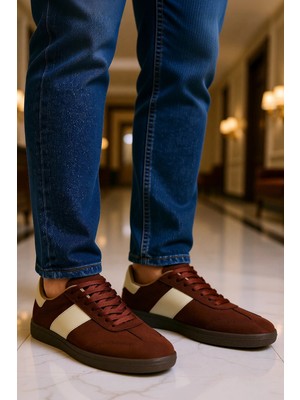 Benerly Erkek Süet Bağcıklı Düz Taban Spor Ayakkabı Fonksiyonel Dayanıklı Kaliteli Konforlu Modern