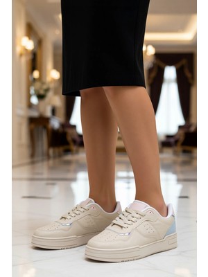 Benerly Kadın Bağcıklı Düz Taban Suni Deri Spor Ayakkabı Fonksiyonel Dayanıklı Kaliteli Konforlu Şık