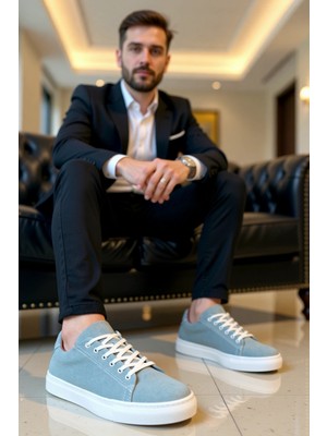 Benerly Erkek Bağcıklı Süet Sneaker Standart Kalıp Taban Fonksiyonel Dayanıklı Kaliteli Konforlu Şık