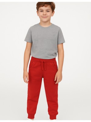 Organickid Basic Çocuk Kırmızı Eşofman Altı