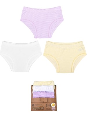 Organickid Mellow Cotton Kız Çocuk Iç Çamaşır Set 3'lü