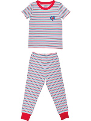 Organickid Party Kız Çocuk Kısa Kol Pijama Takımı