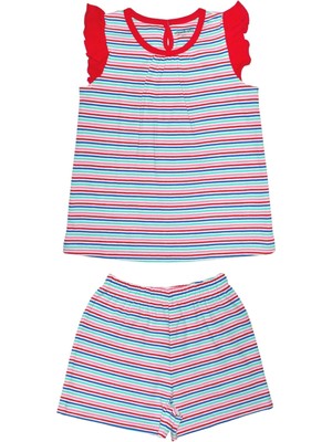 Organickid Party Kız Çocuk Fırfırlı Üst ve Şort Takım