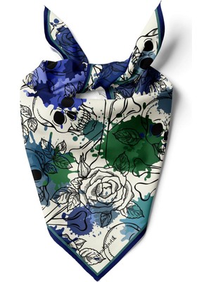 B73 Modabutik Lacivert Kurukafa Bandana