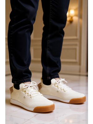 Benerly Erkek Triko Bağcıklı Spor Ayakkabı Düz Taban Fonksiyonel Dayanıklı Kaliteli Konforlu Rahat