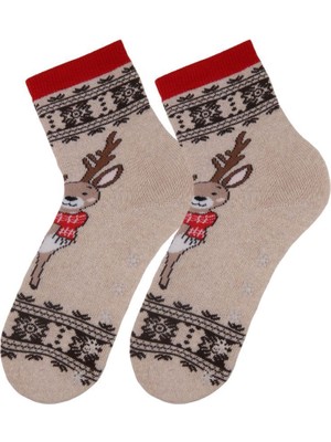 Blumi Kids Kaydırmaz Yılbaşı Havlu Çorap