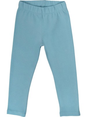 Organickid Basic Kız Çocuk Turkuaz Tayt