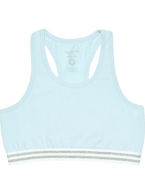 Organickid Sporty Kız Çocuk Mavi Büstiyer