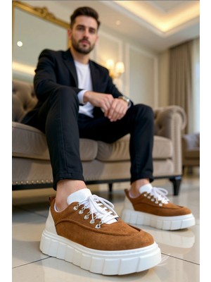 Benerly Erkek Bağcıklı Rugan Sneaker Yuvarlak Burunlu Standart Kalıp Fonksiyonel Dayanıklı Estetik