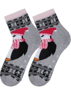 Blumi Kids Kaydırmaz Yılbaşı Havlu Çorap