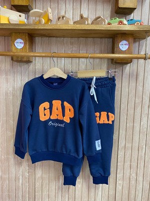 Ays Bebe %100 Pamuk Likralı 3 Iplik Şardonsuz Süzene Nakışlı Unisex Çocuk Takımı