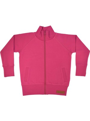 Organickid Basic Kız Çocuk Pembe Sweatshirt