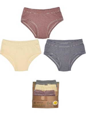 Organickid Cranberry Kız Çocuk Iç Çamaşır Set 3'lü