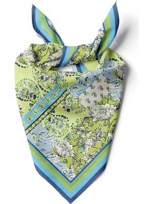 B11 Şal Desenli Patchwork Bandana DG12001