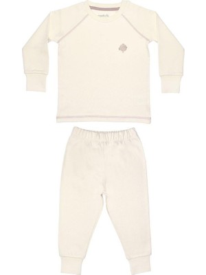 Organickid Naturel Unisex Çocuk Pijama Takımı