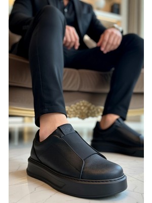 Benerly Erkek Günlük Sneaker Düşük Yaka Bağcıksız Kalın Taban Deri Süet Fonksiyonel Dayanıklı Spor