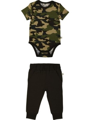 Organickid Brave Erkek Bebek Body Pantolon Seti 2'li