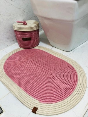 Flz Life Jüt,hasır,2 Li,banyo  Takımı,bohem Tarzı Banyo Takımı, PASPAS/SEPET/25X25