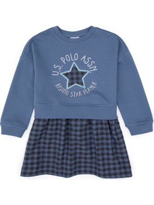 U.s. Polo Assn. Kız Çocuk Açık Lacivert Elbise (Örme) 50318089-VR059