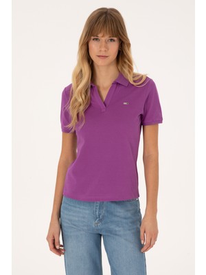 U.s. Polo Assn. Kadın Menekşe Tişört 50320032-VR037