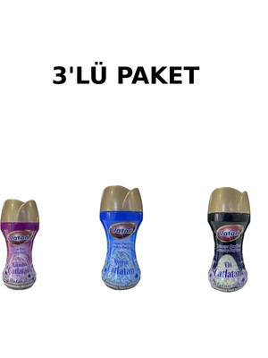 Vatan Çamaşır Parfüm Granül 3'lüpaket 60 Yıkama 3’lü çamaşır parfümü seti, farklı koku seçeneklerinden oluşan avantajlı paketKomşu Çatlatan - Kaynana Çatlatan -Elti Çatlatan