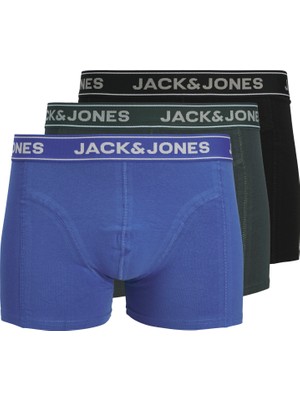 Jack & Jones Erkek 3'lü Boxer Paketi - Black