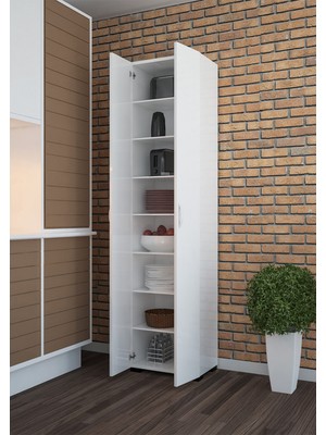 Modilayn  8 Raflı Çok Amaçlı Mutfak Dolabı