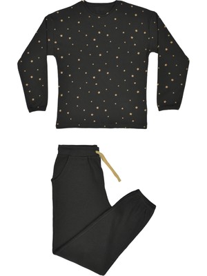 Organickid Charmed Kadın Antrasit Pijama Takımı