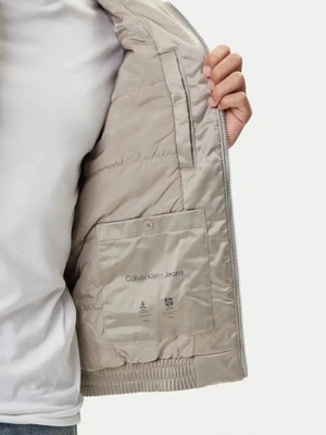 Calvin Klein Erkek Bej Calvin Klein Ls Padded Harrıngton Jacket Bej Erkek Ceket
