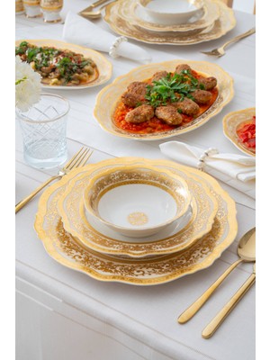 Acar Vendome 12 Kişilik 60 Parça Porselen Yemek Takımı