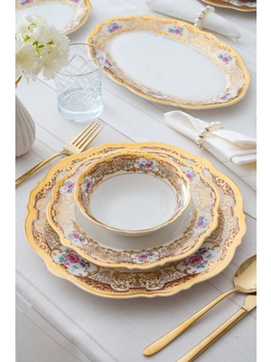 Acar Tiara 12 Kişilik 60 Parça Porselen Yemek Takımı