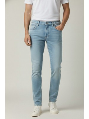 Wkm Erkek Likralı Slim Fit Denim Kot Pantolon