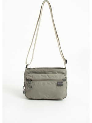 Sanmorris Kadın 4 Bölmeli Suya Dayanıklı Paraşüt Kumaş Ayarlanabilir Çapraz Askılı Omuz Çantası