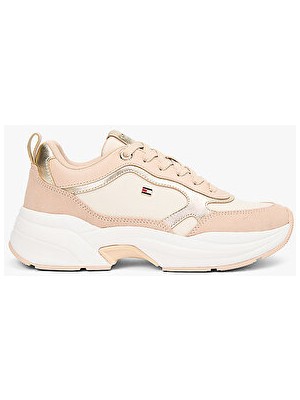 Tommy Hilfiger Kadın Chunky Runner Metalik Sneaker