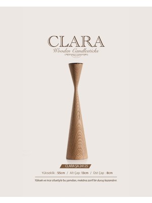 Ahşap Şamdan Clara ŞA-24125