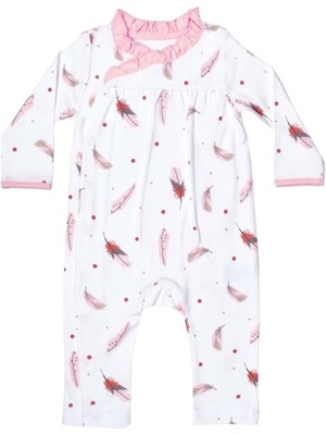 Organickid Boho Kız Bebek Yandan Açılır Tulum