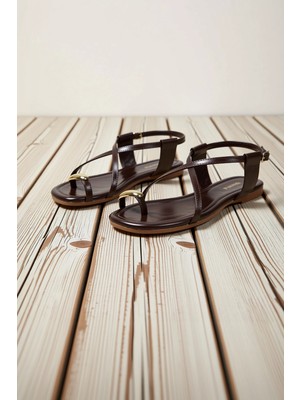 Benerly Kadın Düz Topuk Parmak Arası Sandalet Fonksiyonel Dayanıklı Kaliteli Konforlu Estetik Spor