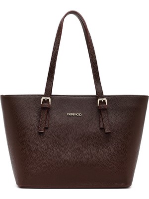 Derimod Kadın Kahverengi Klasik Omuz Çantası 25WBD2114FT