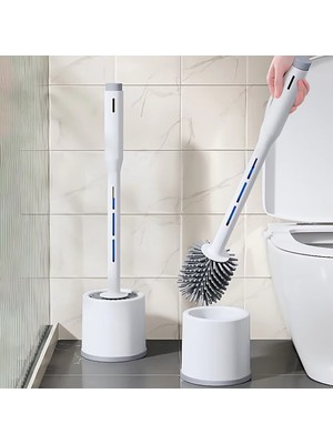 Deterjan Hazneli Silikon Tuvalet Fırçası